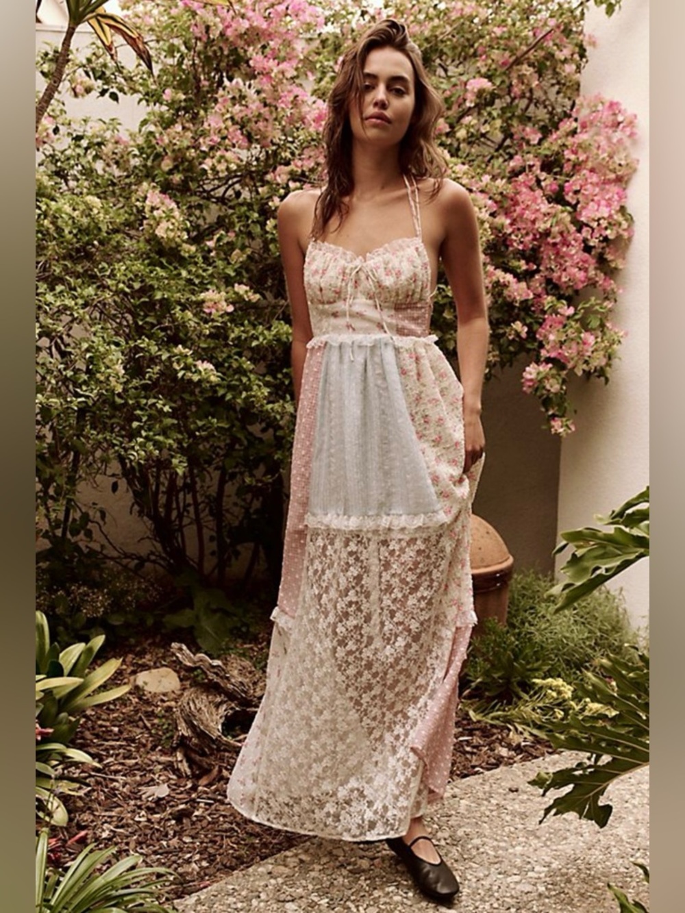 Patchwork CottageCore Dress - image 1